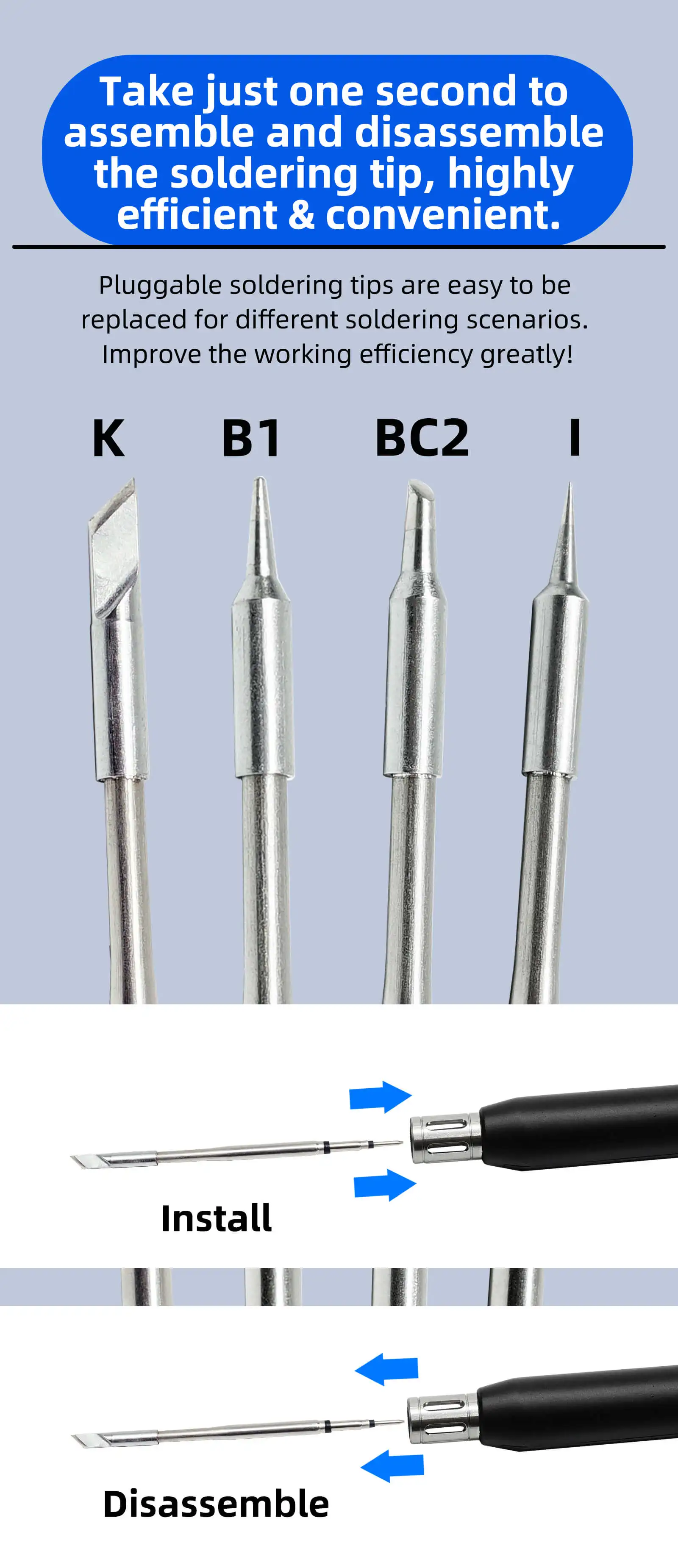 SEQURE S99 Repair Tool High Power 75W/150W Soldering Iron with C245 Tip Compatibility Anti-Static Welding Pen for Drone RC Model