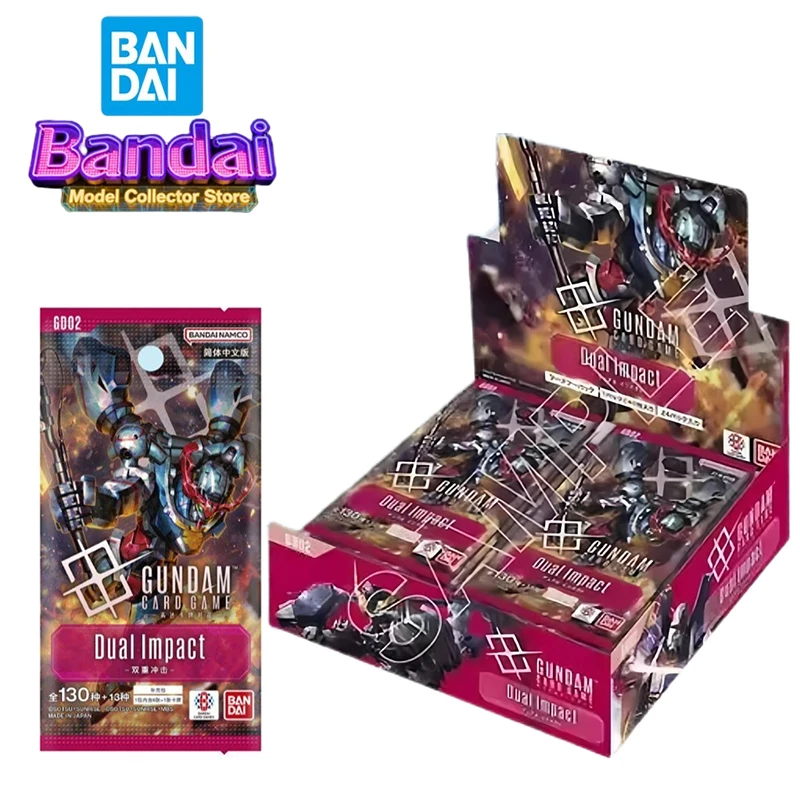 

В наличии: Набор карт Bandai Gundam Booster Pack Gd02 GCG, аниме-карточная игра Gundam, Dual Impact, игрушки для мальчиков, оригинальная коробка.