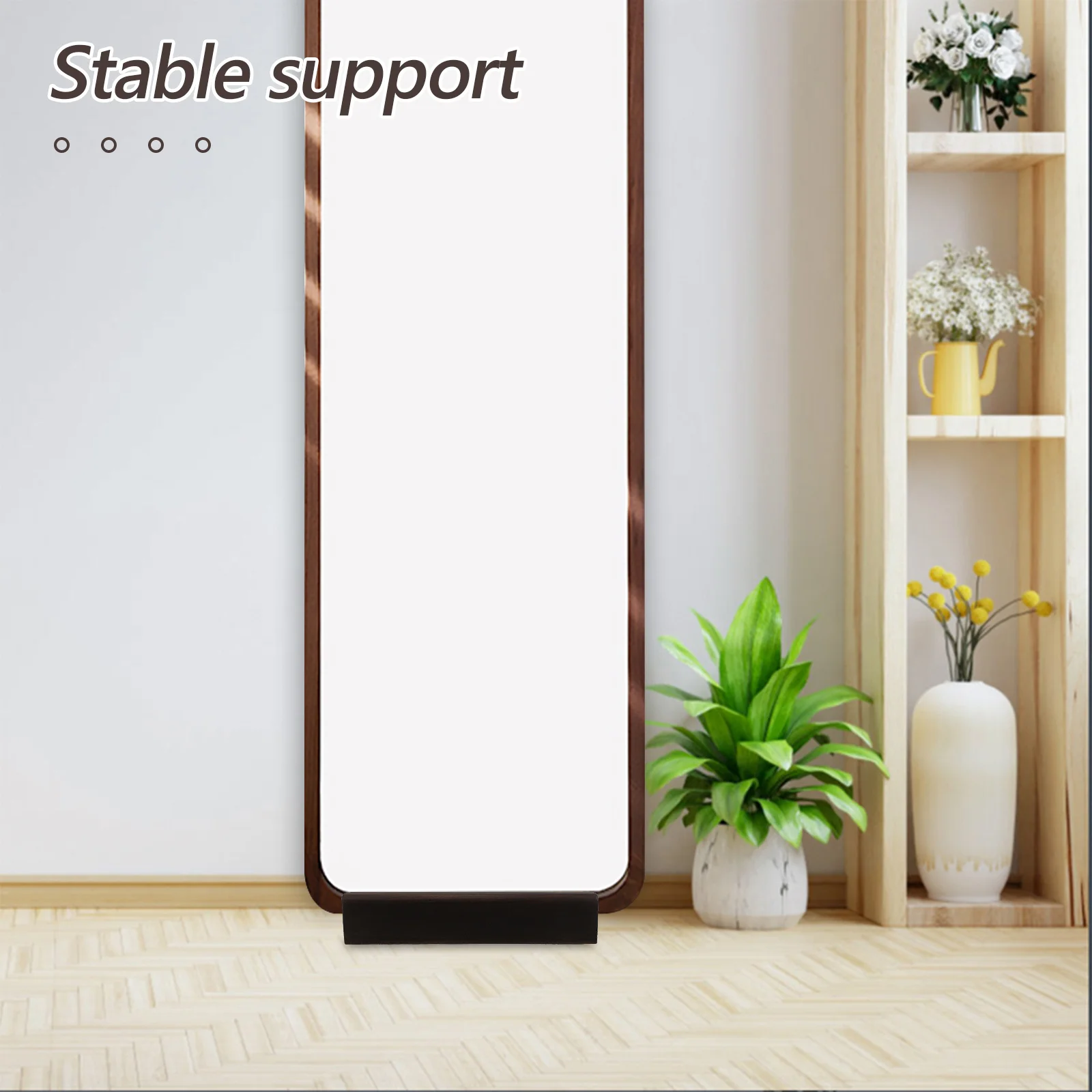 

Wooden Floor Mirror Support Stand Solid Wood Freestanding Base Holder for Mirrors Photo Frames Dressing Rooms Home Offices