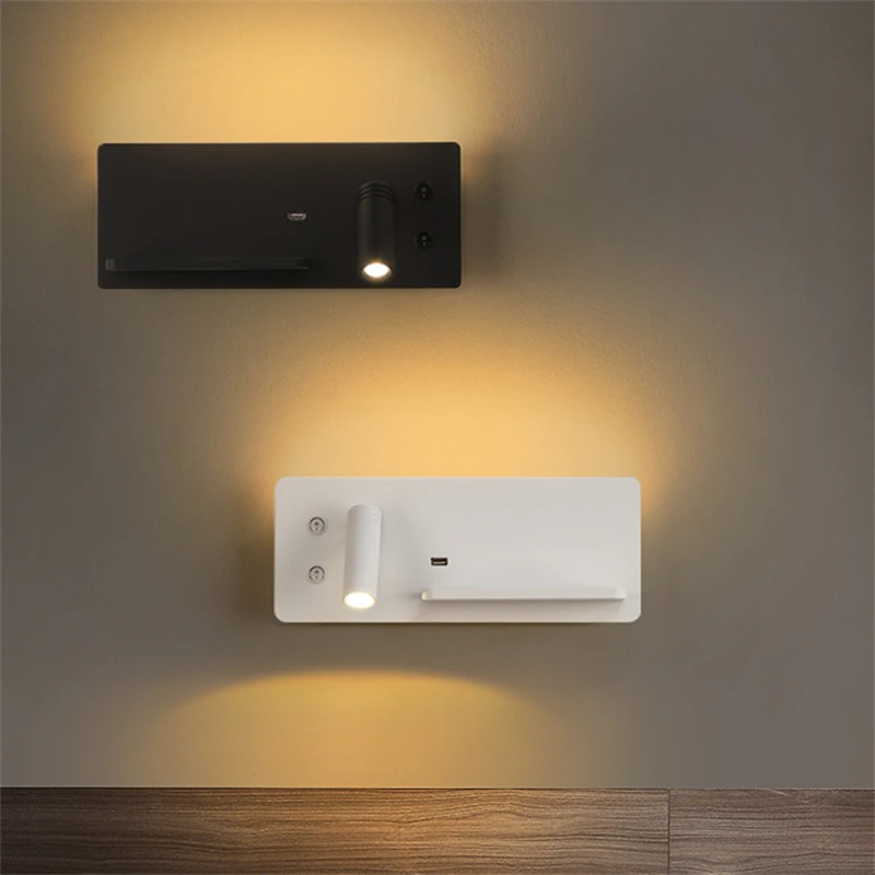 Applique Murale LED USB Sans Fil au Design Nordique Moderne et Minimaliste, Luminaire Décoratif d\'Nik, Idéal pour un Salon ou une Chambre à Coucher