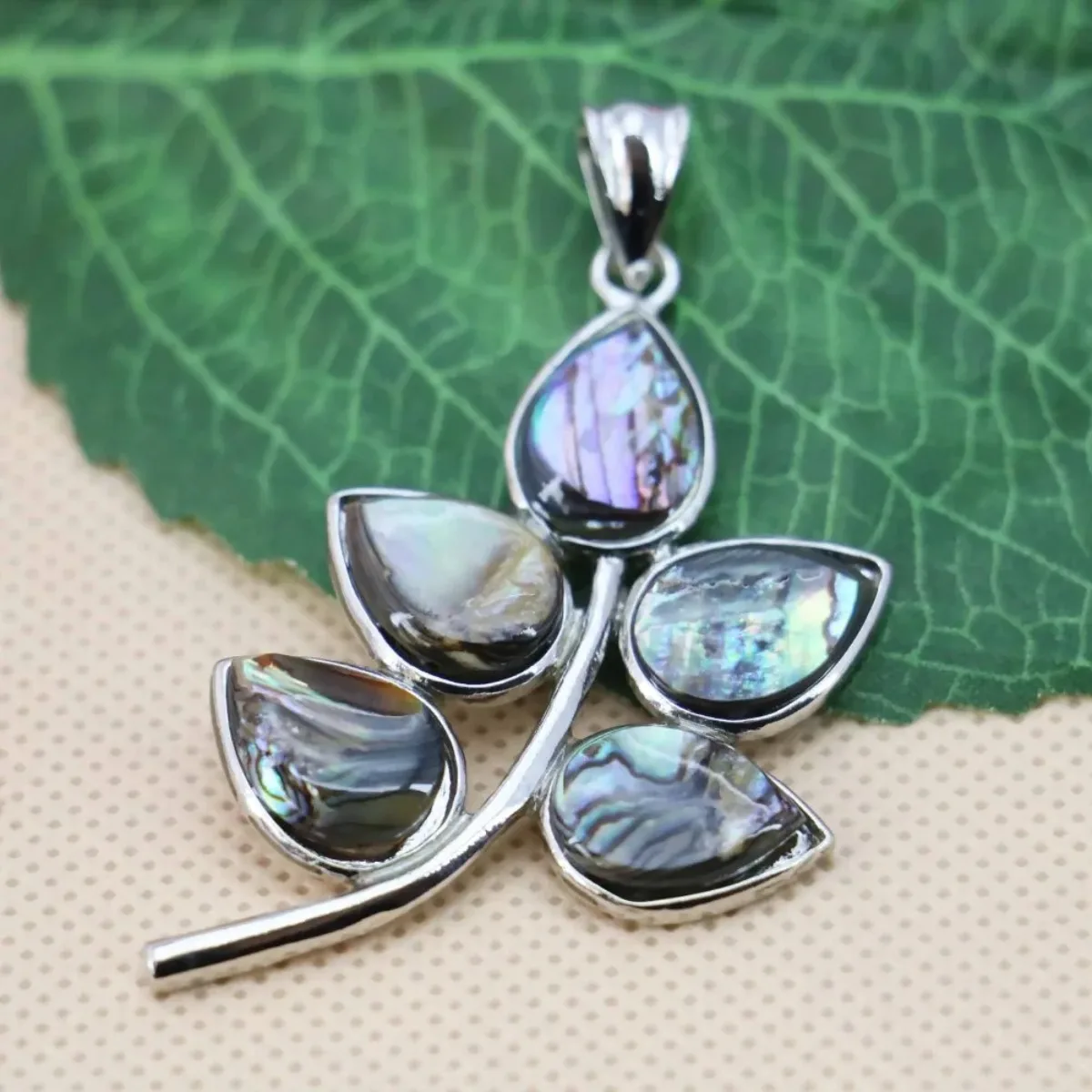 32X46mm Tree/Flower Abalone Seashells Sea Shells Pendant Decorative Girls Gifts Jewelry Crafts DIY Prevalent Fashion DIY Beads