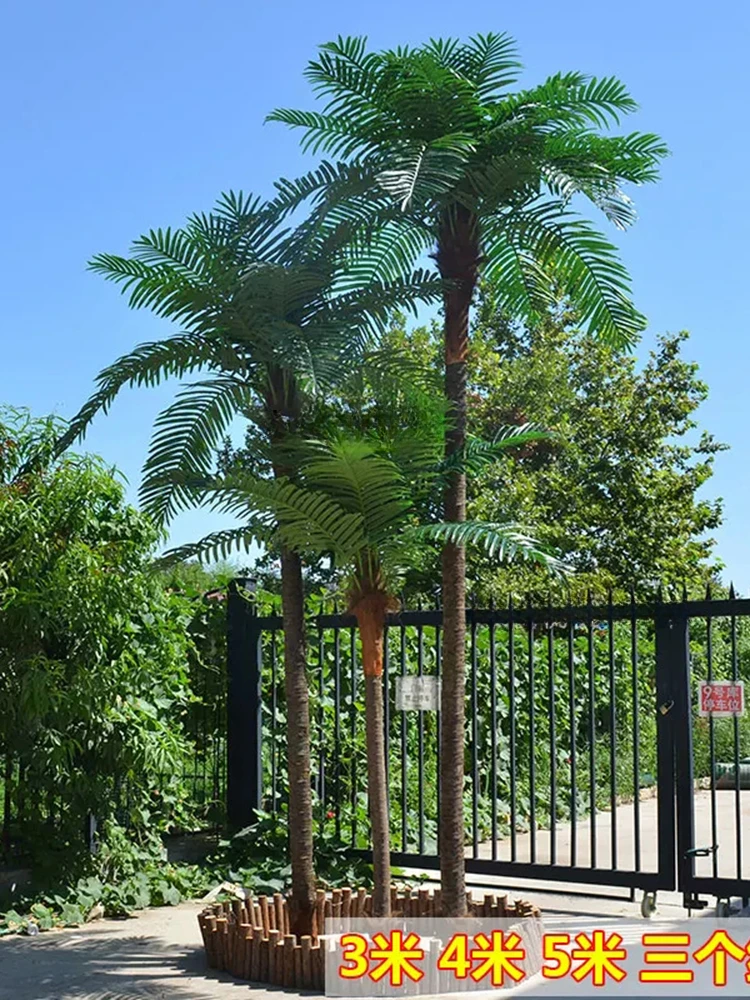 Imitation Coconut Tree Large Artificial Landscape Tree Tropical Green Plant Decoration Fake Trees Palm Tree