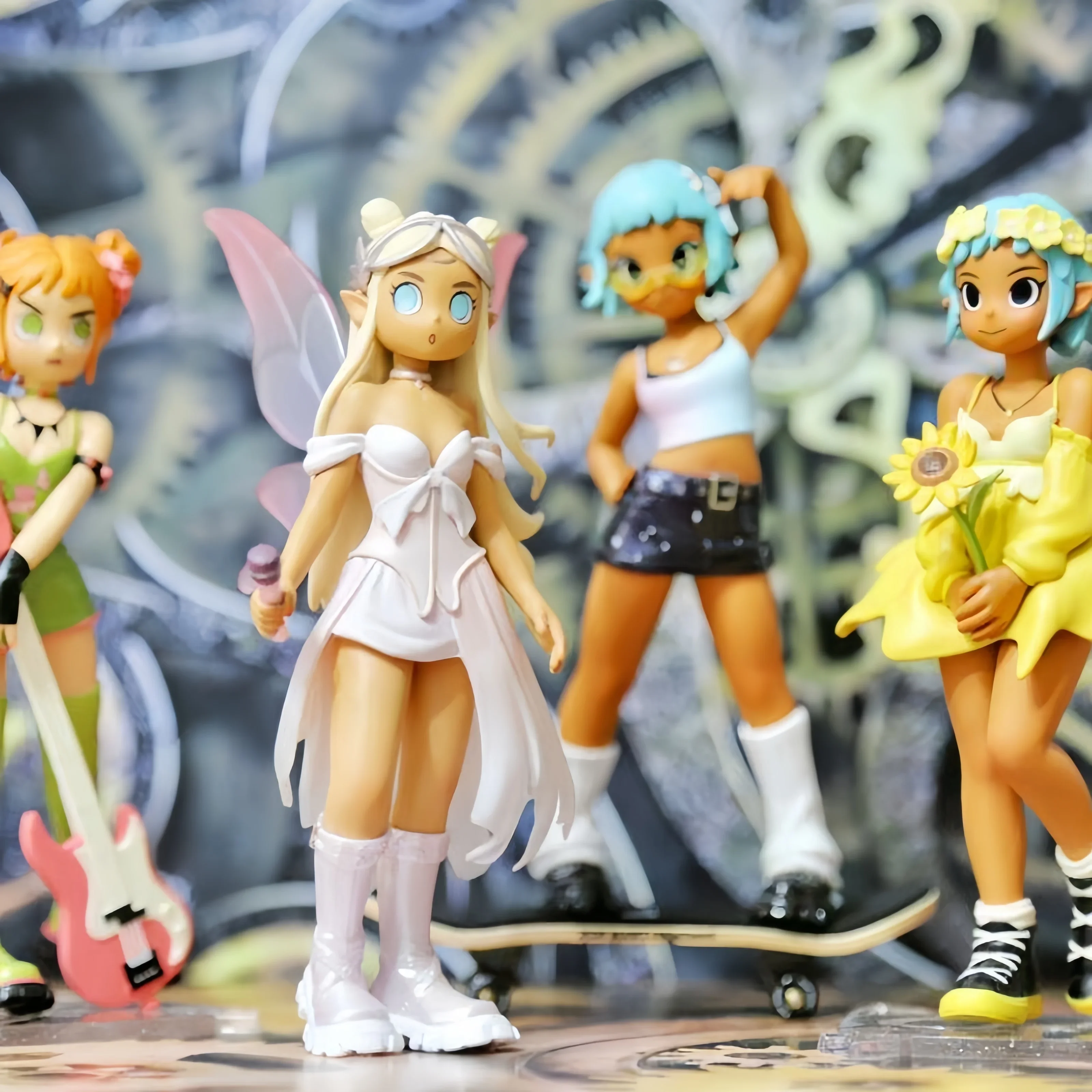 Peach Riot Punk Fairy Second Generation Series Poppy Gigi Frankie Girls Collectible Kawaii Figurine Anime Figure Model Gifts Toy