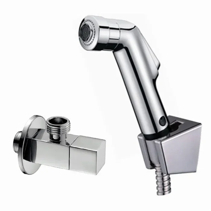 

brass chrome Women Hand held Bidet Shower set Portable bidet spray faucet with 1.5m hose ducha higienica BD111