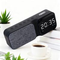 Multifunctional LED Alarm Clock Wireless BlueTooth Speaker Support TF Card AUX Audio HIFI Bass Stereo Sound System Soundbar