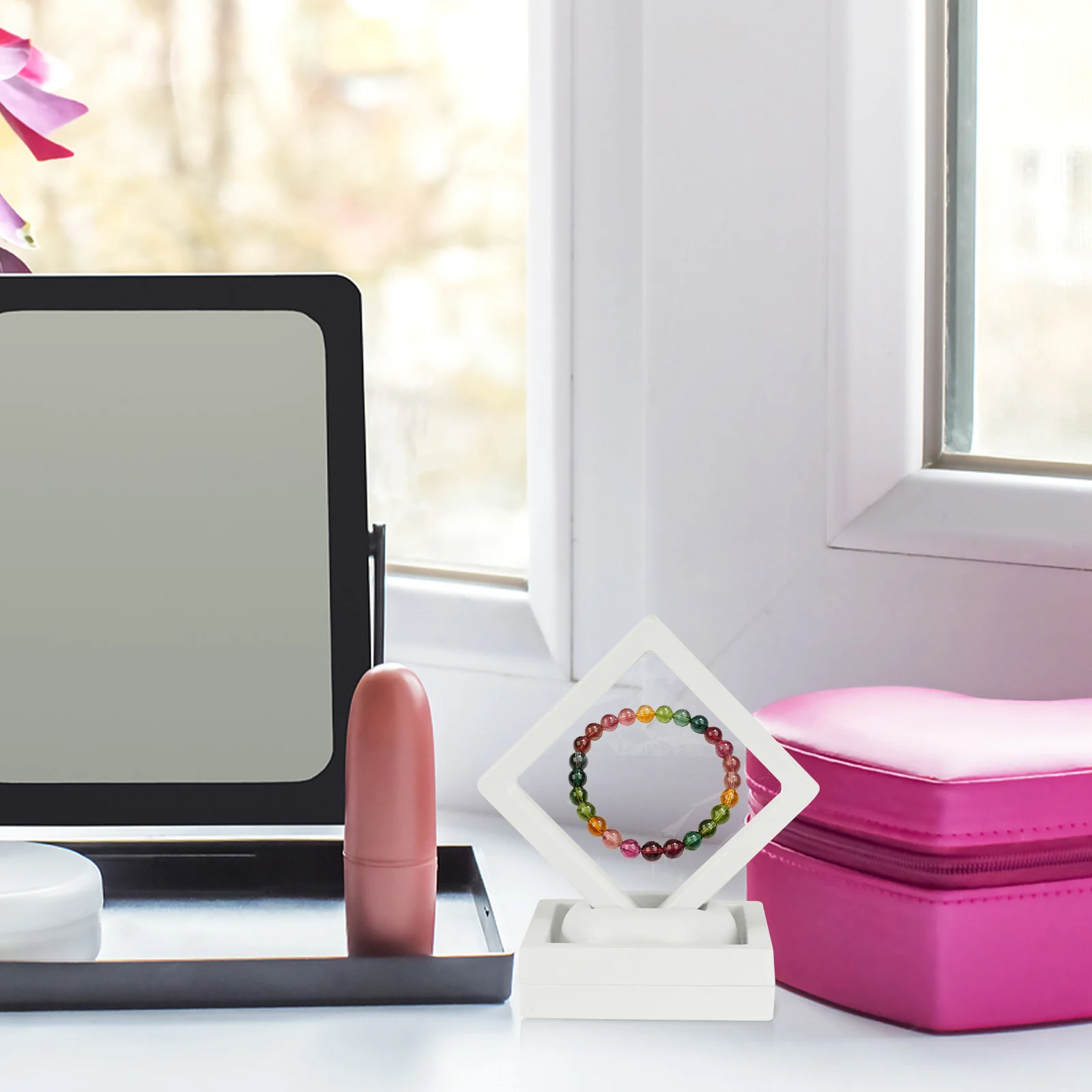 

6 комплектов, прозрачная полиэтиленовая пленка, коробка для демонстрации ювелирных изделий, изысканное стильное кольцо, браслет для хранения, подарочная упаковка, коробка для упаковки ювелирных изделий