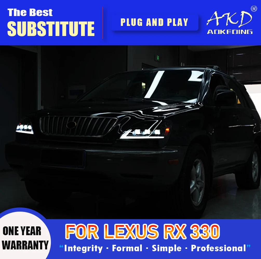 AKD Head Lamp for Lexus RX LED Headlight 1998-2002 Headlights