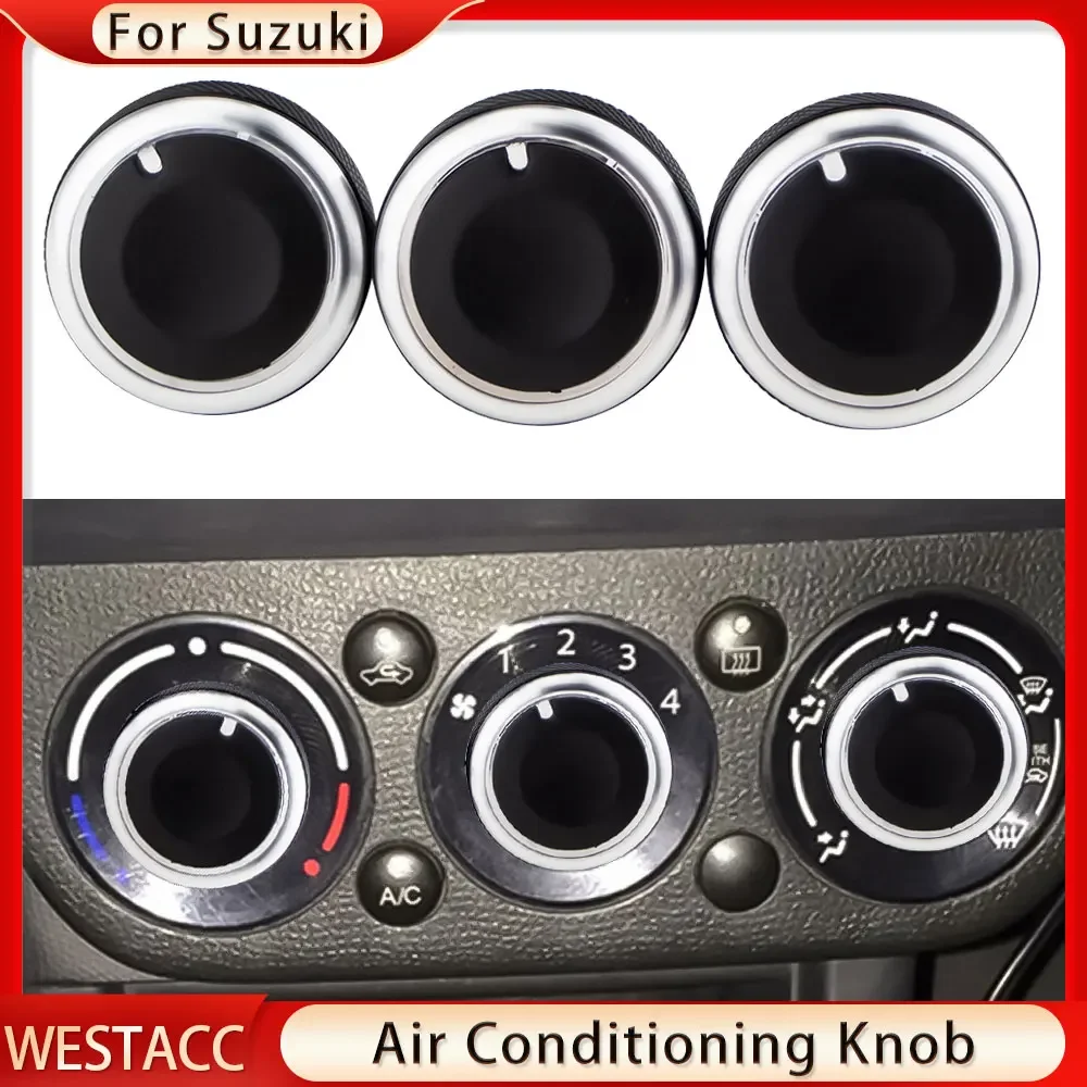 AC Knob Car Air Conditioning Knob for Suzuki Swift Ciaz Splash Mazda VX-1 ERTIGA 2017 Proton 3Pcs/set Interior Accessories