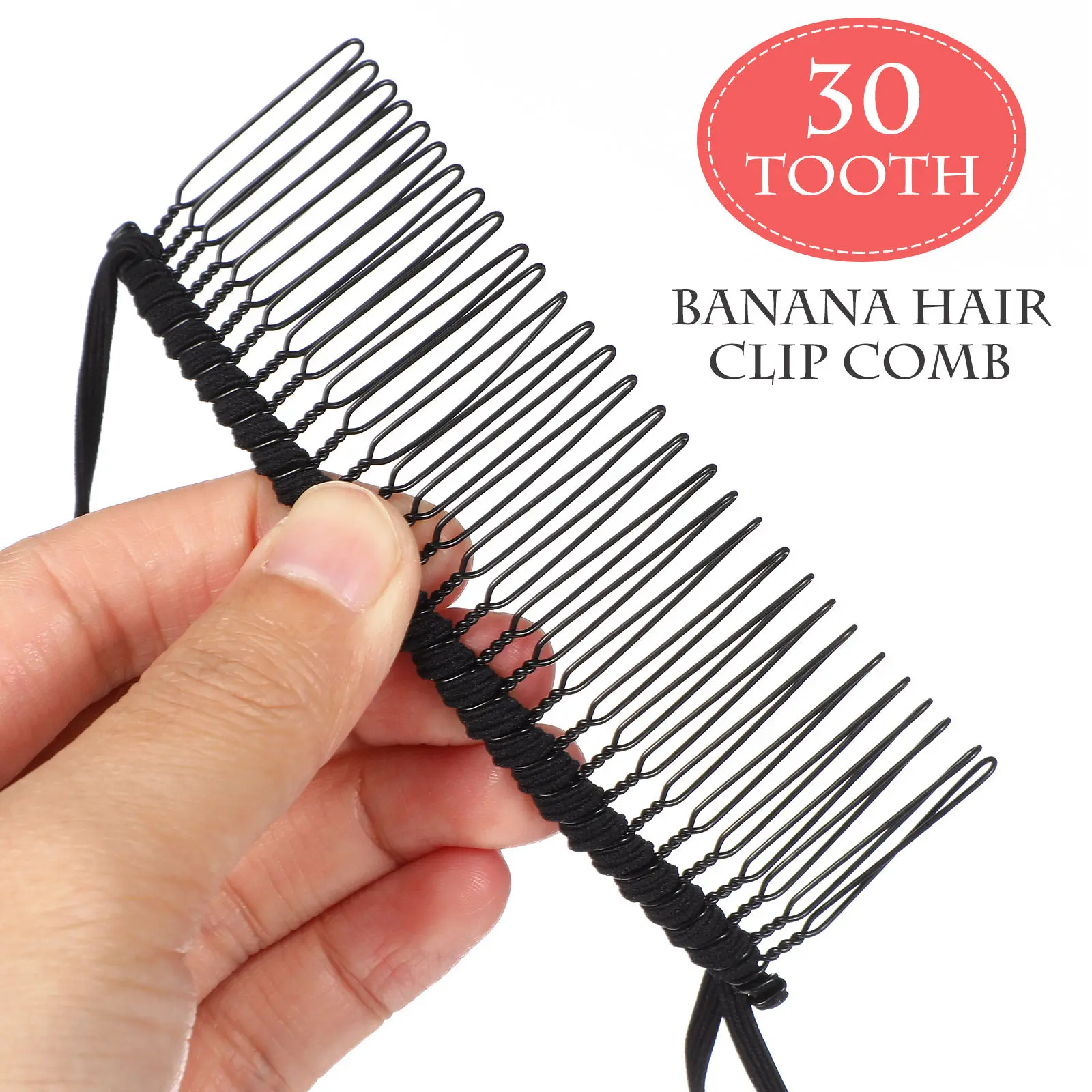 

Thick Curly Heavy Styling Tool Side Clip Accessories Hair French Hair Comb Side Comb Clip Women Headdress