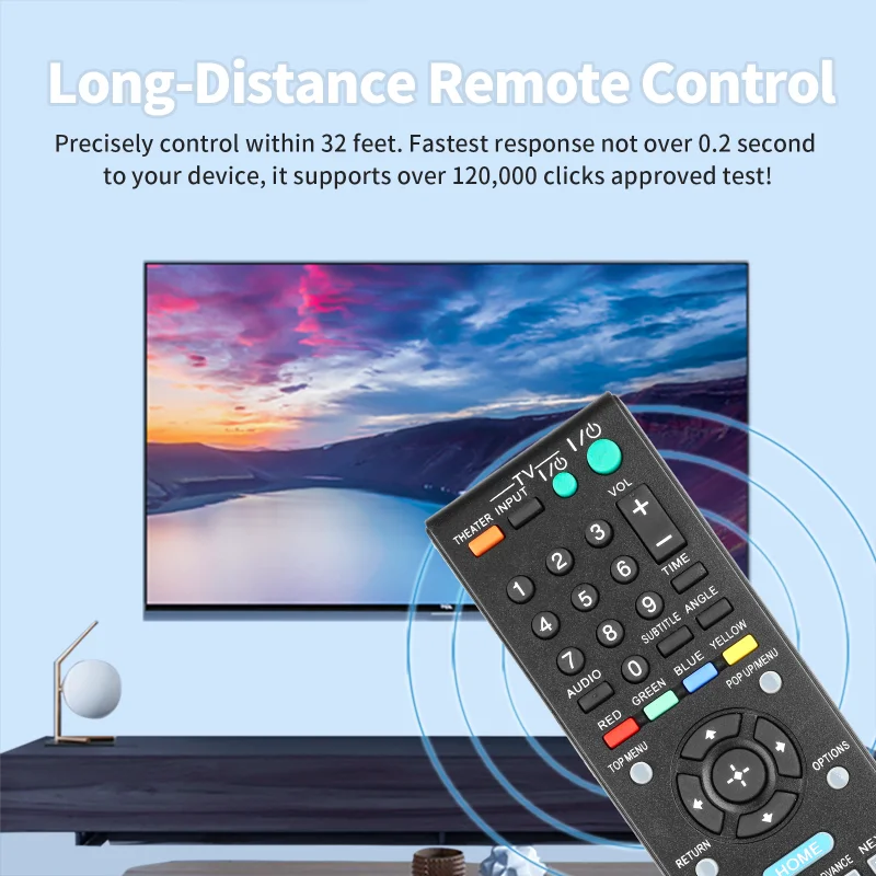 RMT-B105A RMTB105A Remote Control Compatible with Sony Blu-ray Player BDP-BX2 BDPBX2