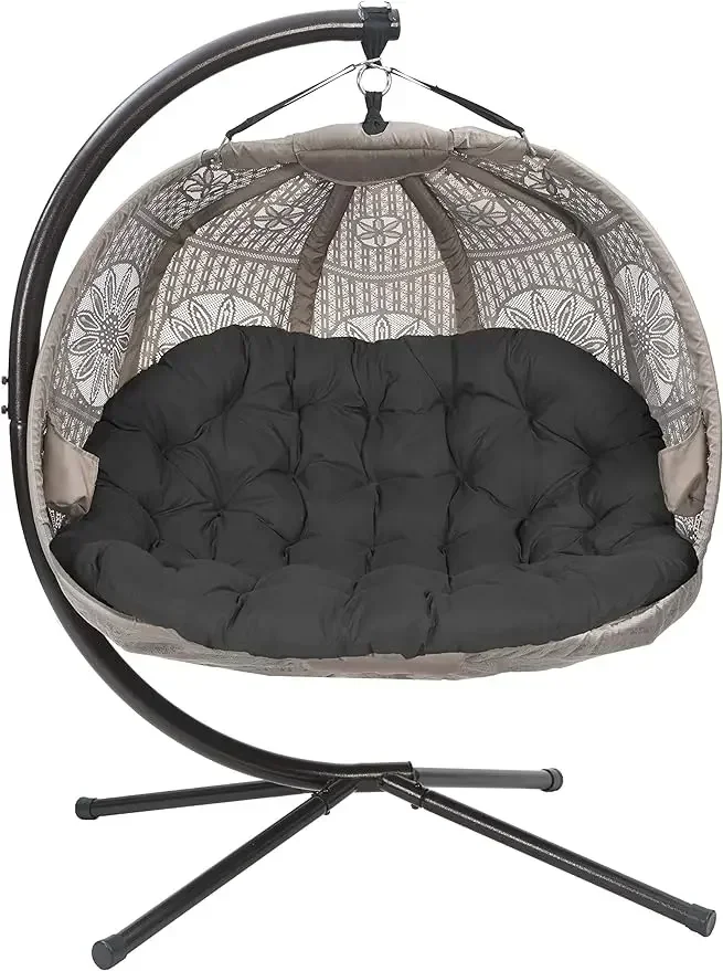 Flower House Pumpkin Loveseat, Black Sand Cover, FHPC100-DCBLK