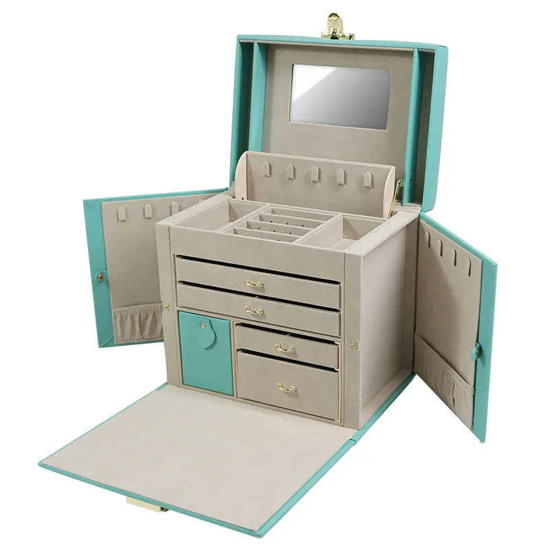 

Multi-tier Jewelry Storage Box Large-capacity Jewelry Storage Boxes Earrings Rings Organizer Container Women's Bracelet Case