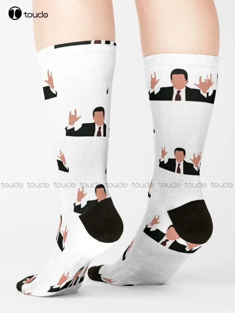 Michael Scott The Office Tv Show Socks Cute Socks Personalized Custom Unisex Adult Teen Youth Socks Custom Gift Streetwear Funny