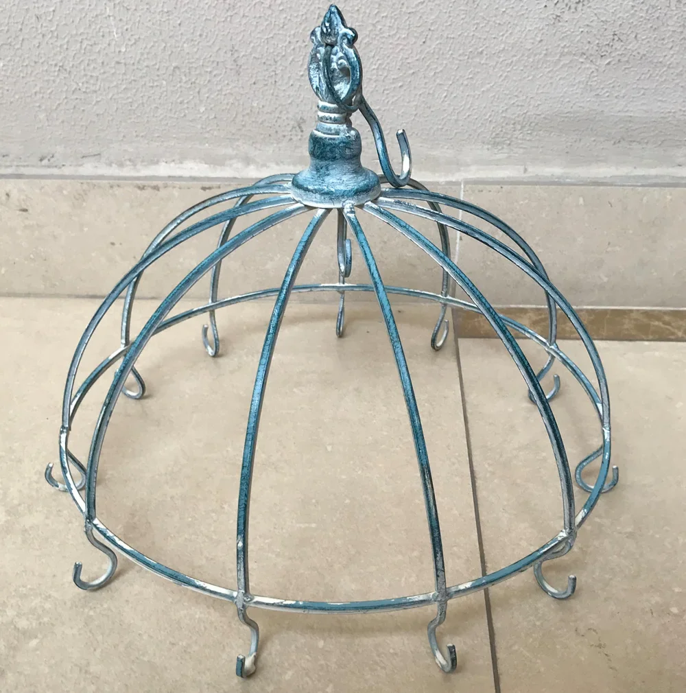 

Decorative Rustic Metal Ceiling Pot and Pan Hanging Rack