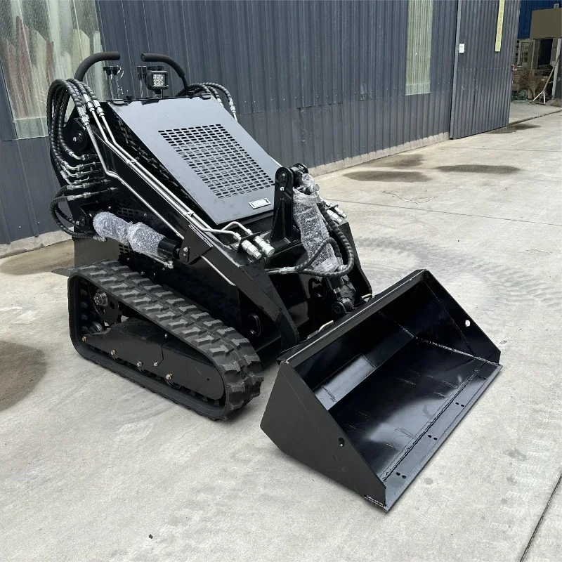 small Cheap skid steer diesel loader with bucket different attachment skidsteer bagger mini