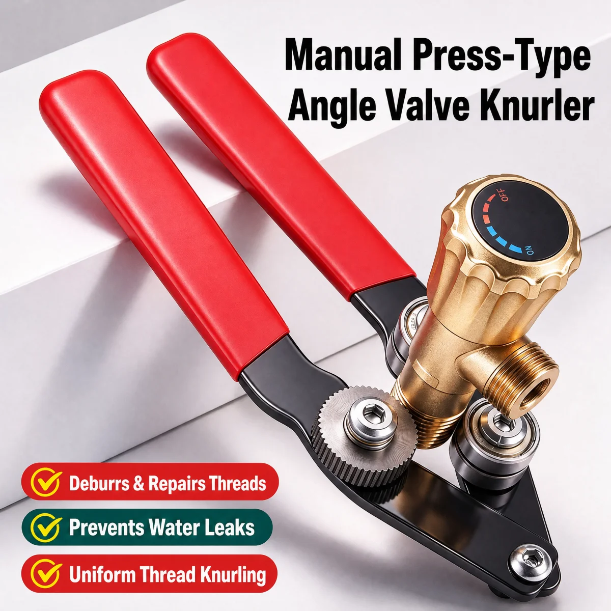 Manual Pipe Thread Restorer Knurling Tool Hand Press Thread For Faucet Angle Valve Plumbing Pipe Fitting Repair Accessories
