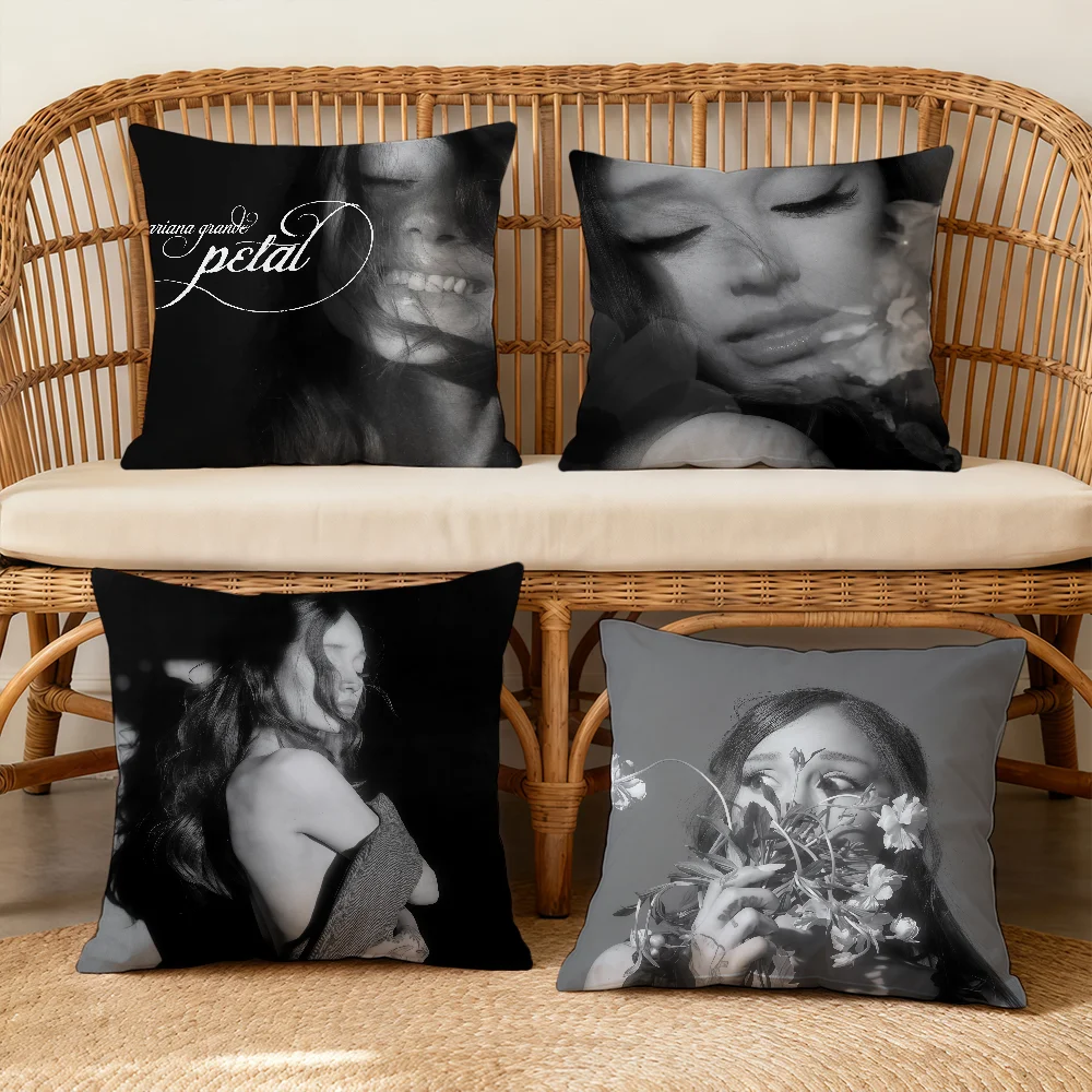 Petal A-ArianaS-ES G-GrandeS-ES Cushion Cover Square Decorative Throw Pillow Case Sofa Bed Living Room Anniversary Gifts
