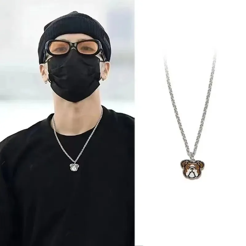 قلادة الكلب سيئة الكلب الأقلية تصميم الهيب هوب أزياء للأزواج اليابانيين المعلقات #2