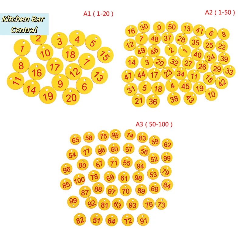 【20/50pcs Farm Number Tags Mating Box Beekeeping Husbandry Hanging Numbered Tag】