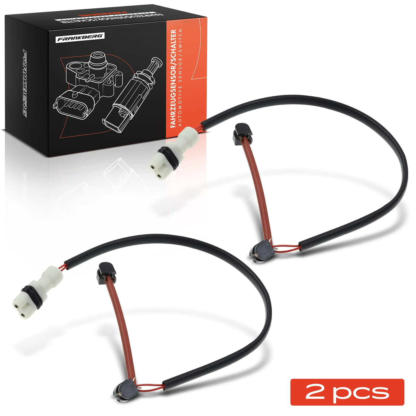 Frankberg 2x Waarschuwingscontact Remvoering Slijtage Achteras Voor Porsche 911 964 993 964 964 3.3L 3.6L P8029 WK179 96461236501
