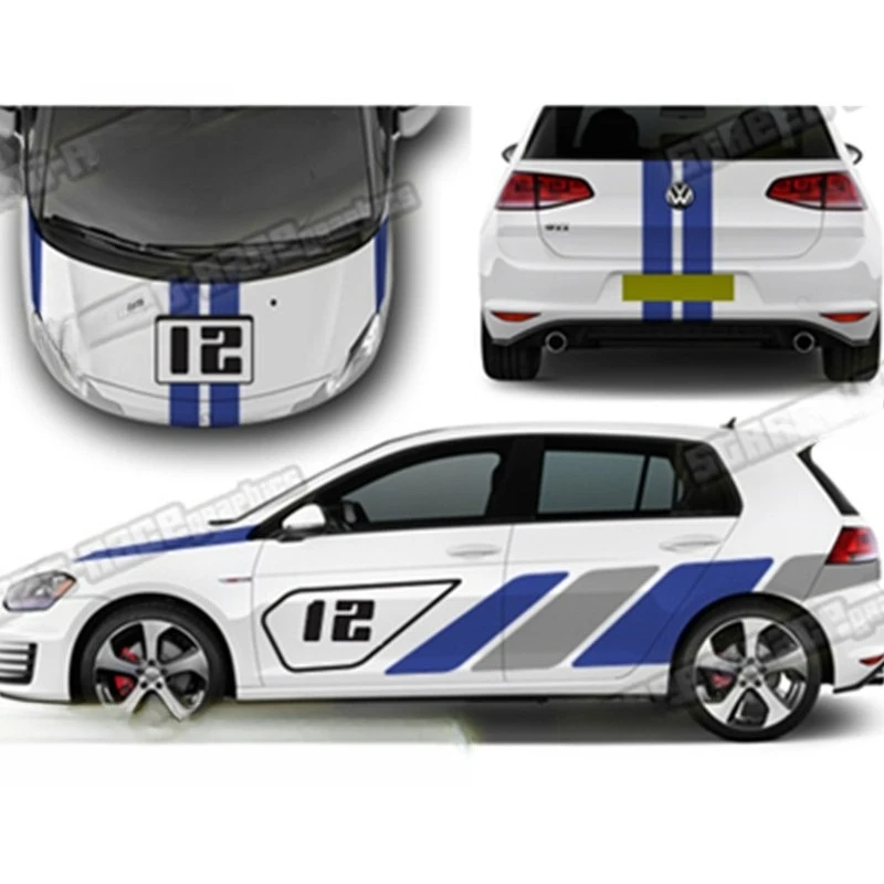 Car Stickers FOR VW Golf 6 7 8 MK5 customized exterior decoration and modification full Vinyl decal