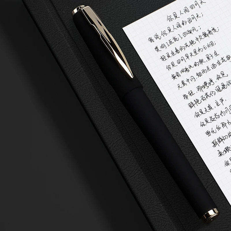 Bolígrafo Gel recargable, 3 colores, agarre mate antideslizante, bolígrafo firma recargable, apto para escritura y firma