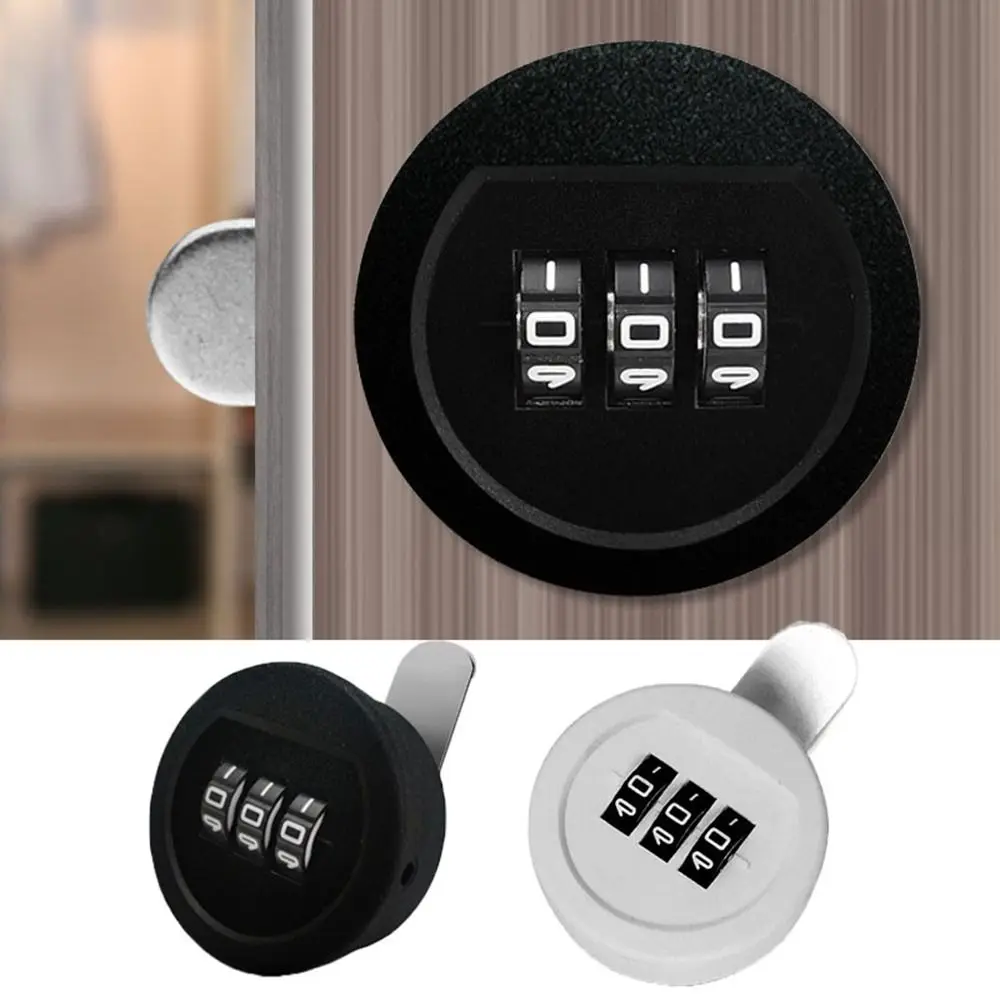 New Zinc Alloy Password Lock Anti-theft Furniture Combination Lock 3 Digital Code Security Drawer Lock Cabinet Mailbox