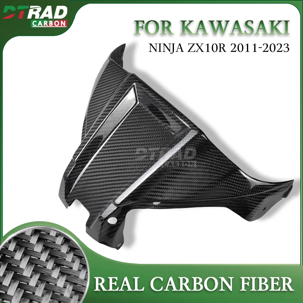 Carbon Fiber Front Fuel Tank Airbox Cover Front Upper Fairing Cowl For KAWASAKI Ninja ZX 10R 2011-2023 Motorbike Fairing Kit