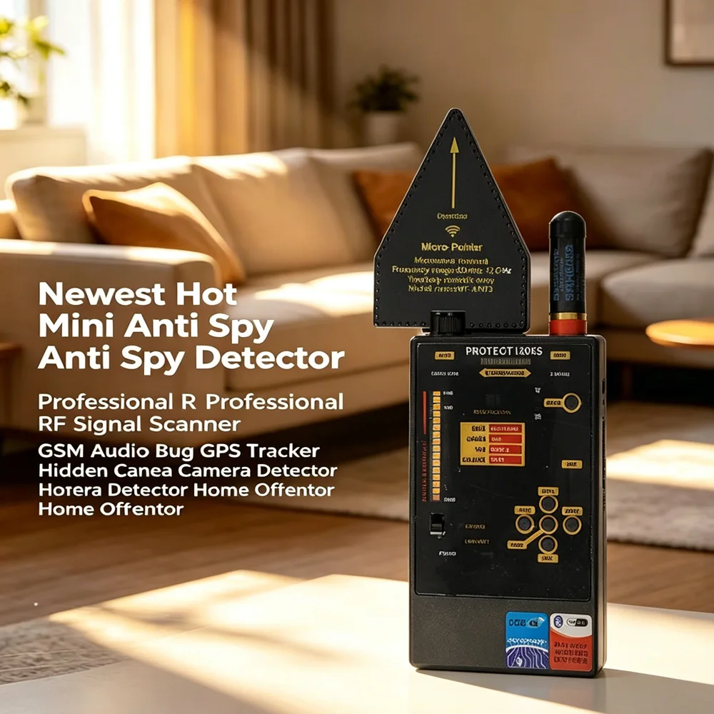 1206P AI Anti-Spy Detector Smart Chip Car GPS Tracker Hidden Camera Detection Signal Scanner Automatic Detector  Hotel Gadgets