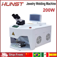 HUNST 200W Jewelry Laser Spot Welder Laser Welding with HD CCD Microscope for Gold and Silver Chain Link Pendant Ring Medical