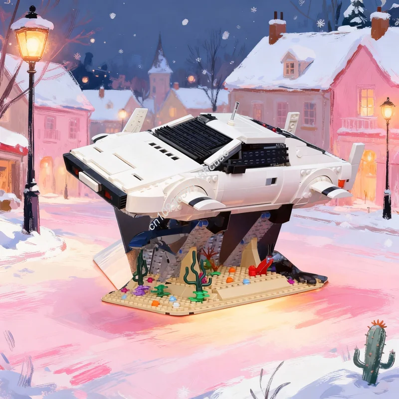 1543 Teile MOC James Bond S Lotus Esprit Wet Nellie Creator Modellbausatz Architektur Festival Geschenkidee Spielzeug Bildung