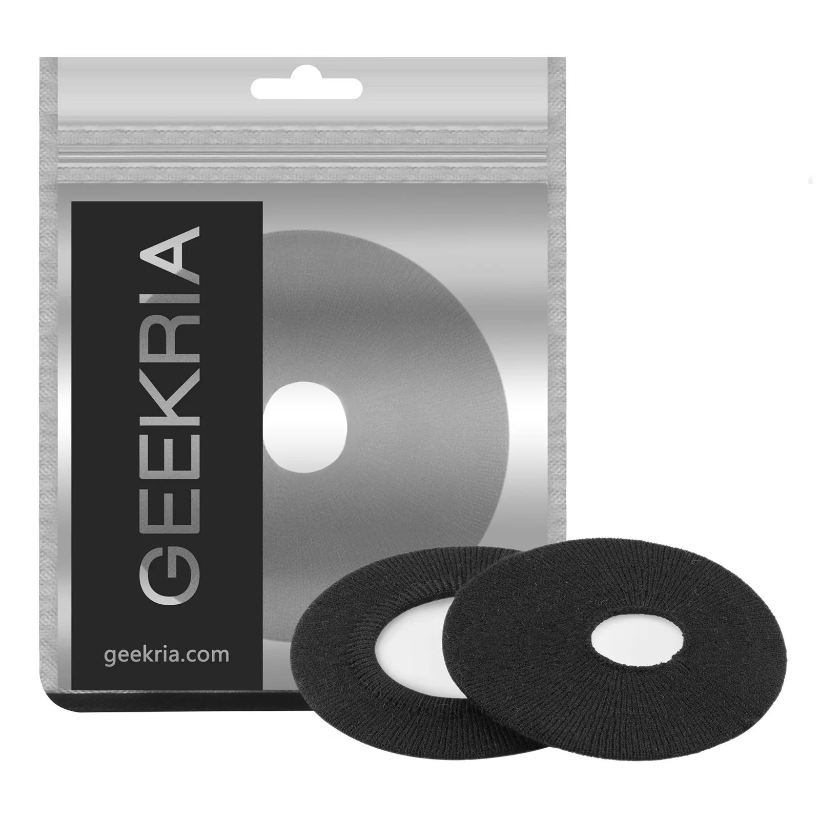 Geekria-سماعات أذن منسوجة ، قابلة للغسل ومط ، واقيات للأذن الصحية لسماعات الأذن ، 2 زوج