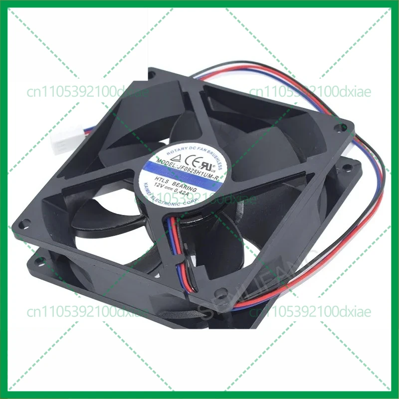 

2pcs New For Jamicon JF0925H1UM-R DC 12V 0.42A 90x90x25mm 3-Wire Server Square Fan