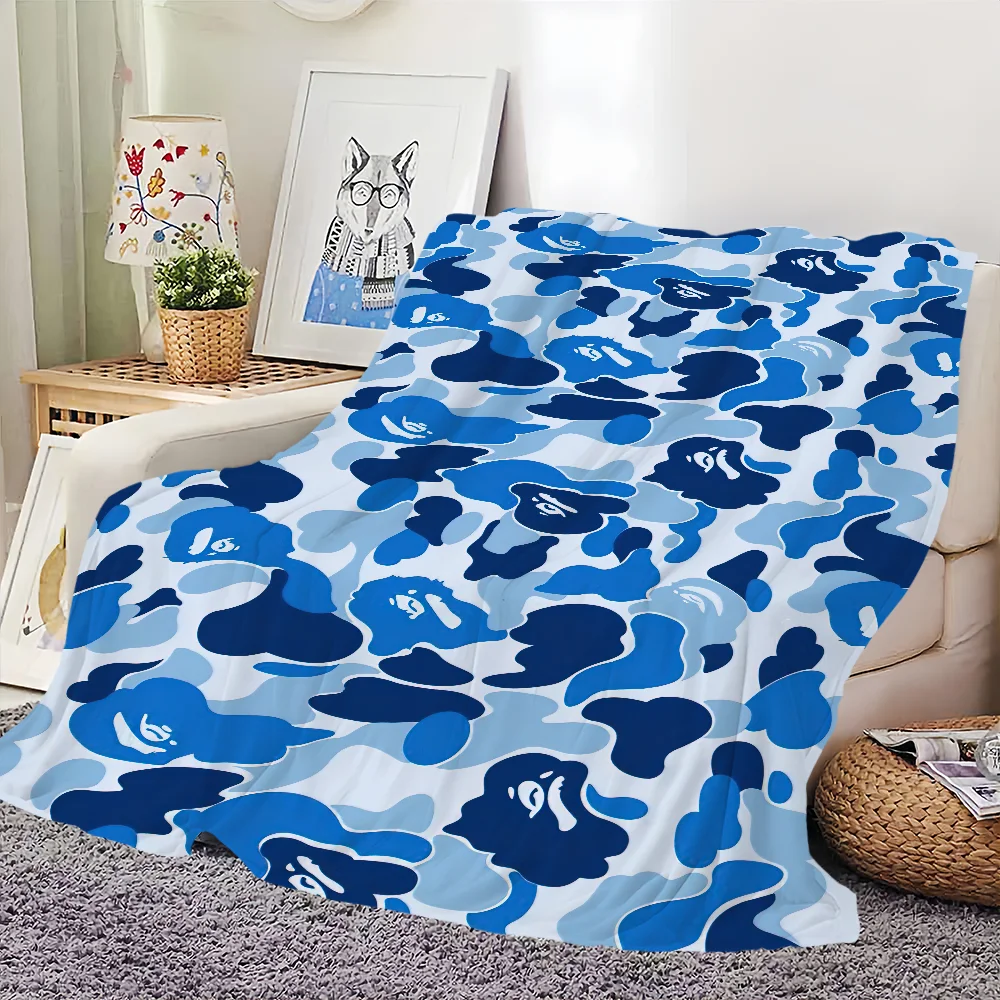 Fashion cool B-Bapees Blanket Skin friendly comfort plush blanket suitable for sofa living room office bedroom travel and gifts