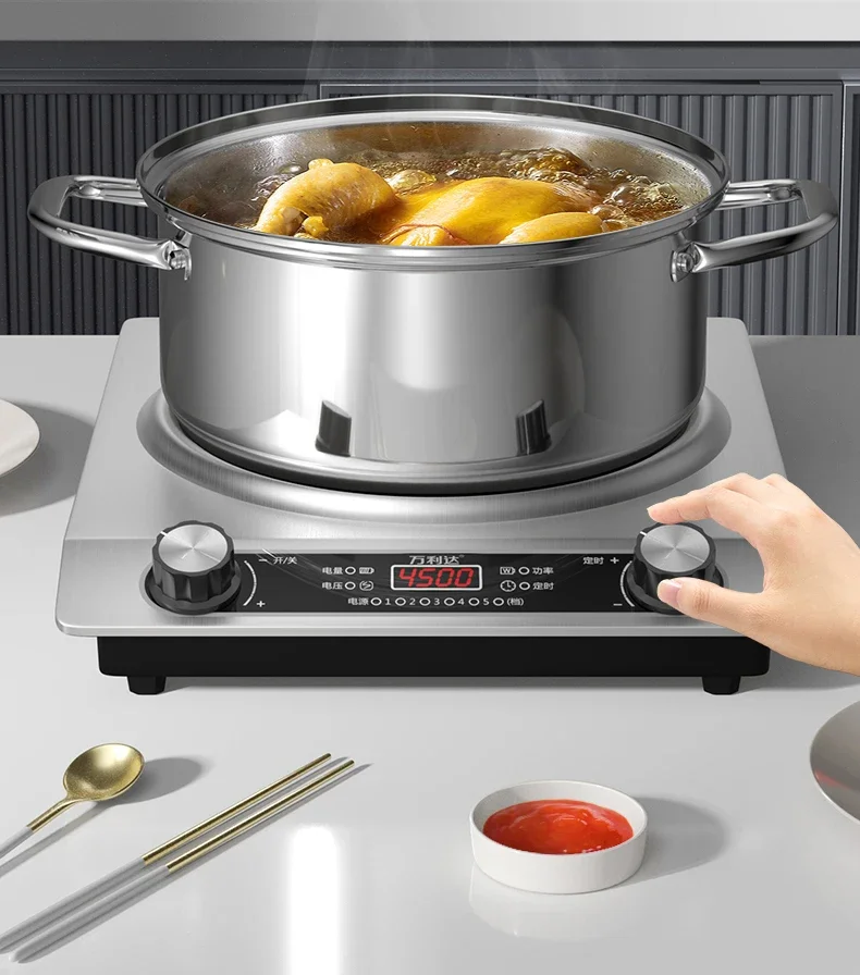 220V Malata Concave Induction Cooker 4500W High Power Fast Heating for Home Use AE