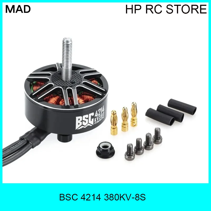 MAD BSC 4214 FPV Brushless Motor 380KV 8S Power 197g Lightweight Motor for 13-inch FPV Drone RC Aircraft