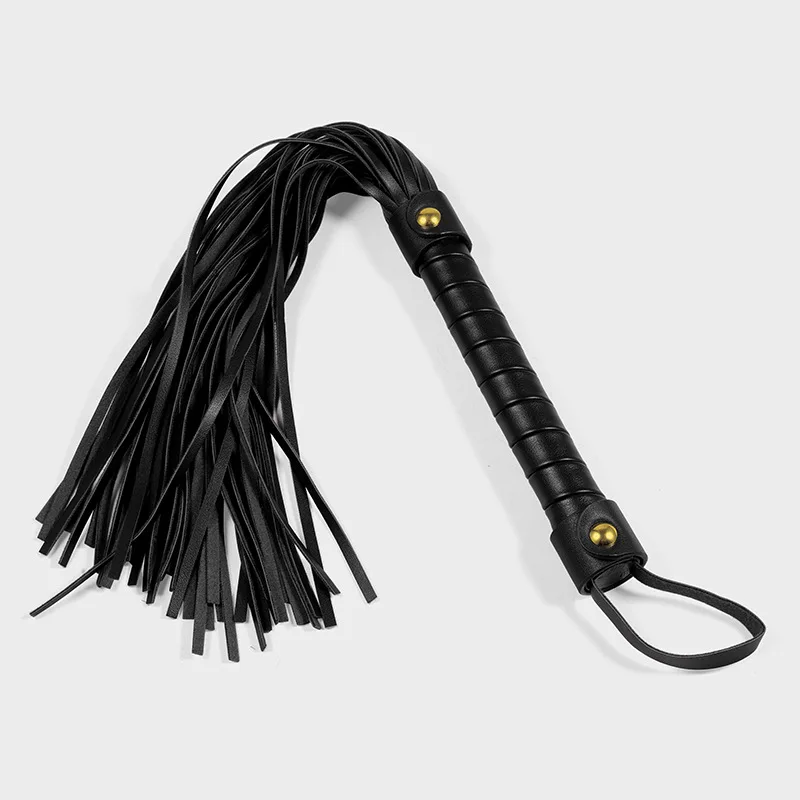 54CM Nude Pink Pu Leather Tassels Horse Whip Riding Crop Flogger Paddle Slapper Horse Training Dressage Whips