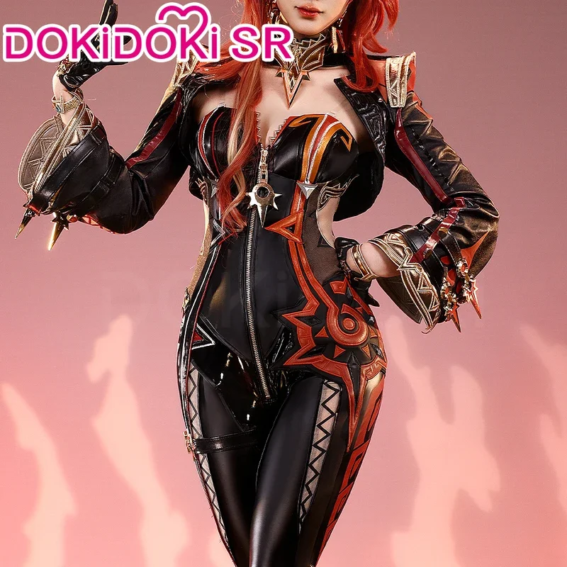 

2025 XT8Mavuika Costume Game Genshin Impact Natlan Pyro Archon Mavuika Cosplay Wig Metal Accessory