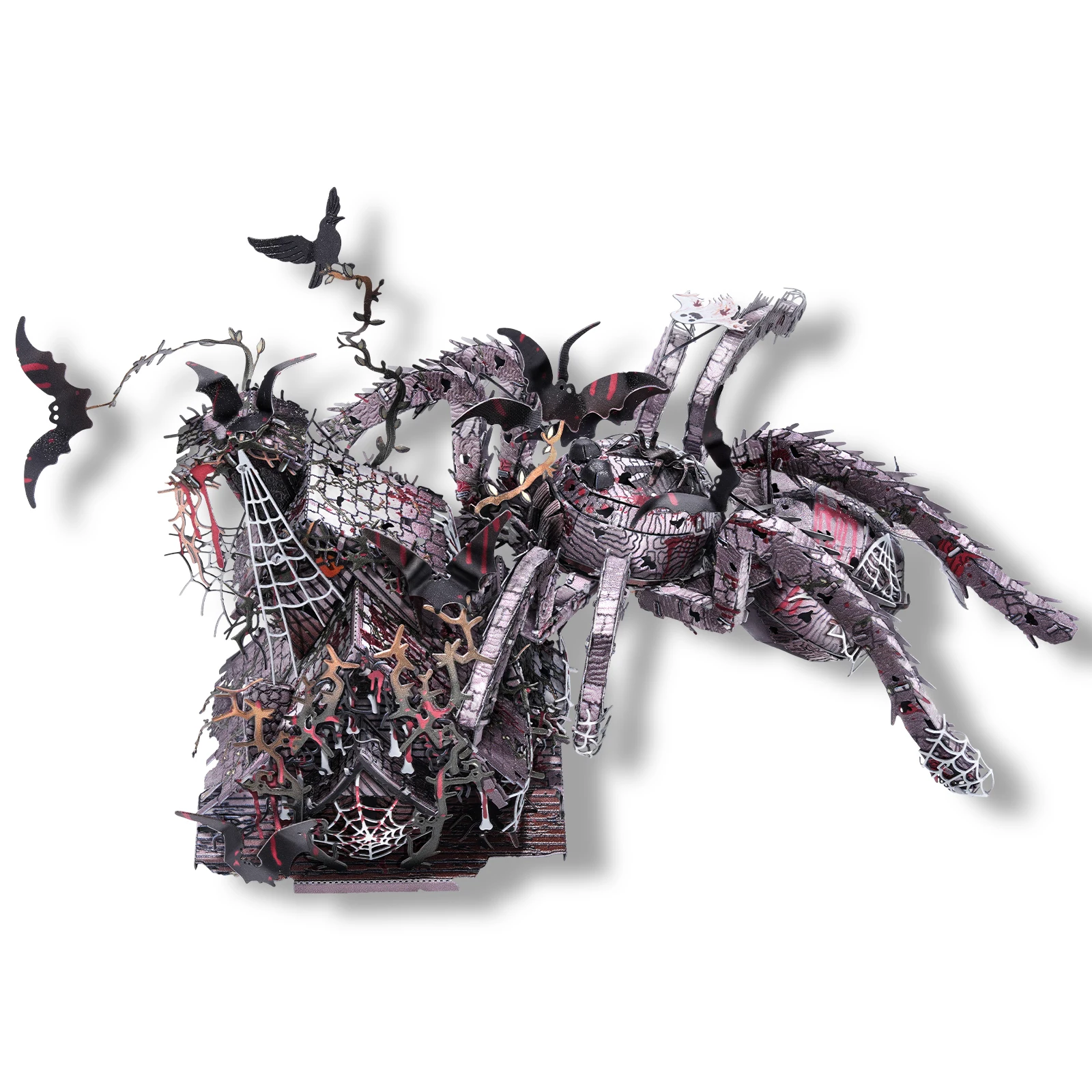 Piececool 3D Metal Model Kits Gothic Spider 3D Metal Puzzles for Adult to Build Best Gifts & Home Decoration for Halloween