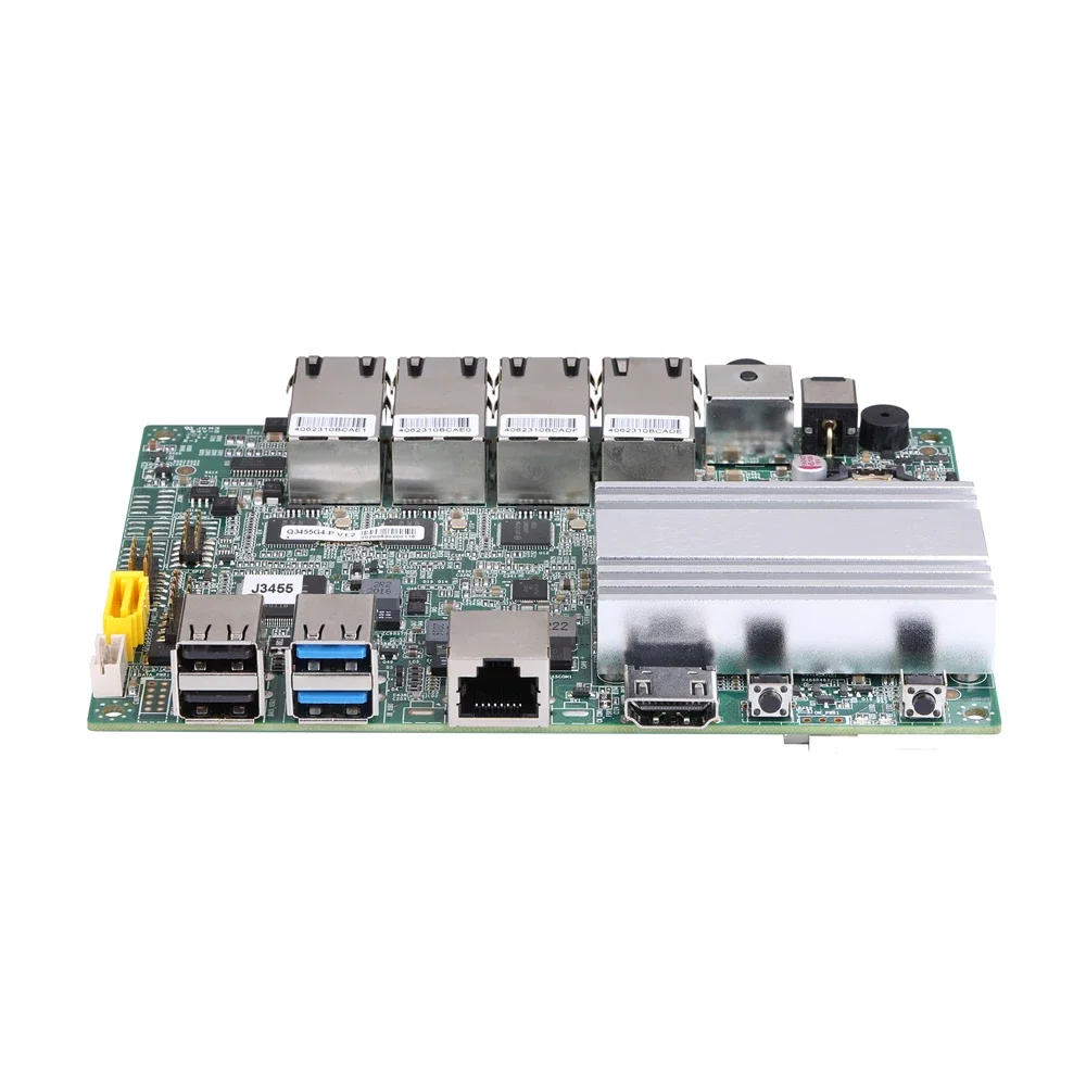 Qotom J3455 4 i211AT LAN POE Industrial-Grade X86 ITX Mini Motherboard With Aluminium Heat Sink