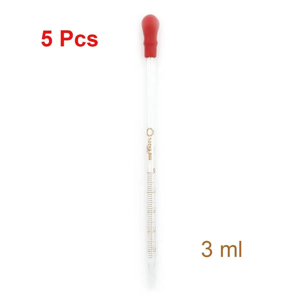 Laboratory Supplies 10ml With Scale Pipette Rubber Head Pipettors Glass Scale  Dropper