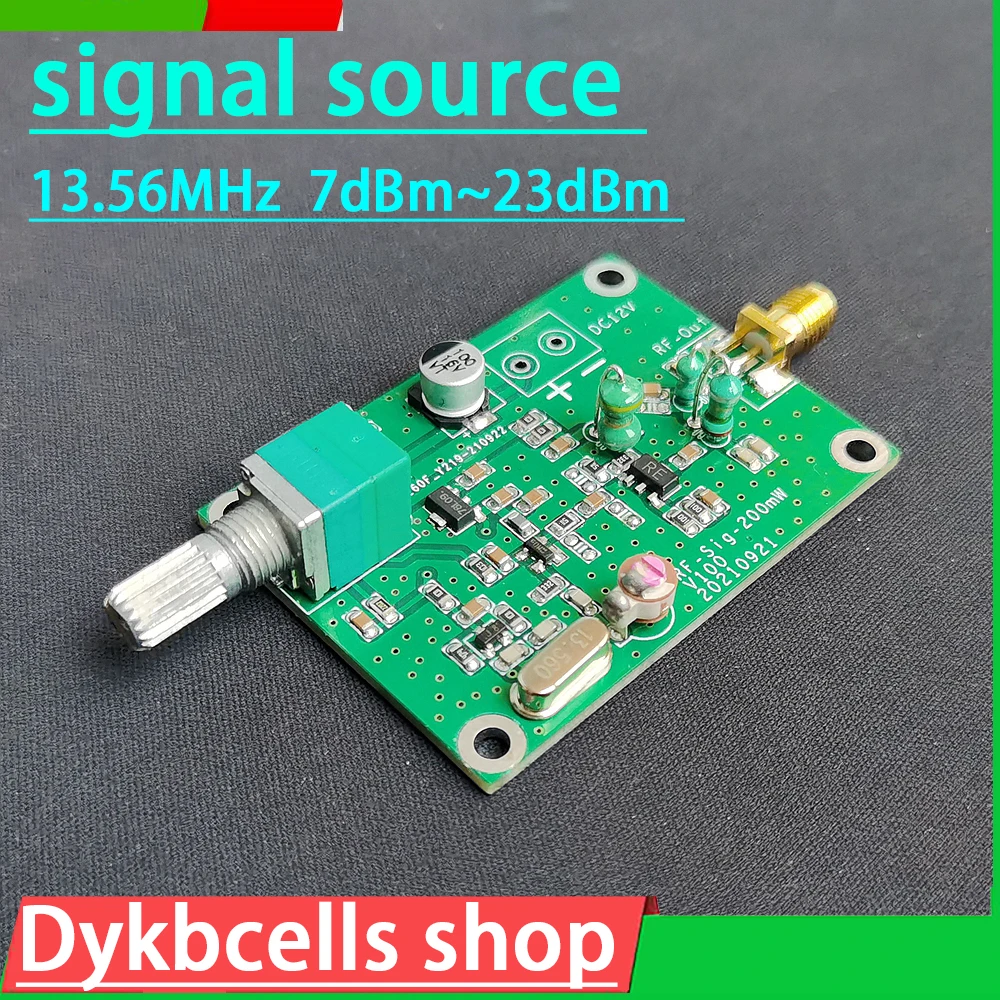 13.56MHz signal source Output power 7dBm~23dBm adjustable 5-200mW for Ham Radio 13.56M RF Power Amplifier Filter