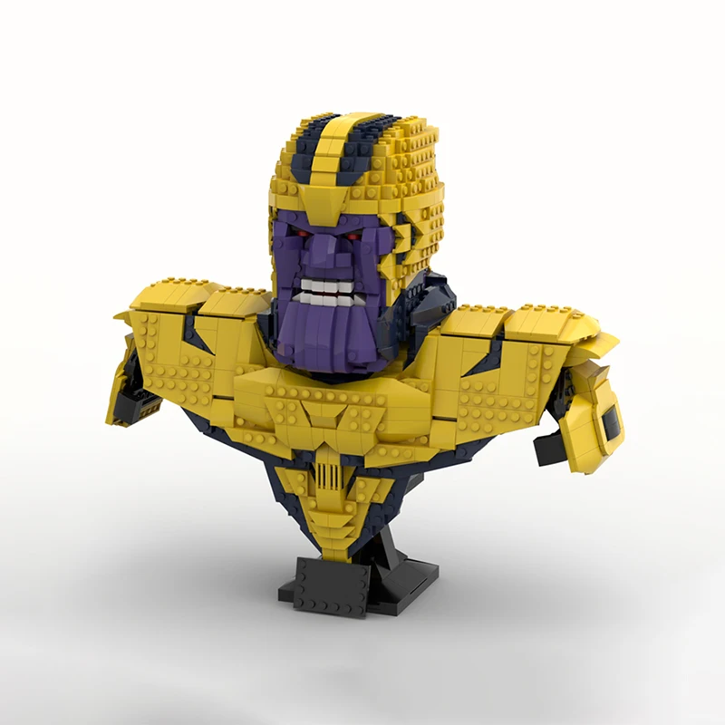 

956 шт. MOC супергерои Thanoss Mad Titan бюст Коллекционный дисплей DIY модель строительные блоки игрушки на день рождения подарок