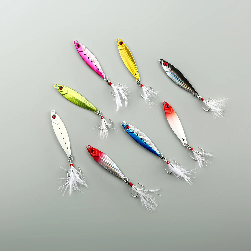 New DRAGER Metal Cast Jig Spoon 7/10/15/20/25/30g Shore Casting Jigging Fish Sea Bass Fishing Lure Artificial Bait Tackle