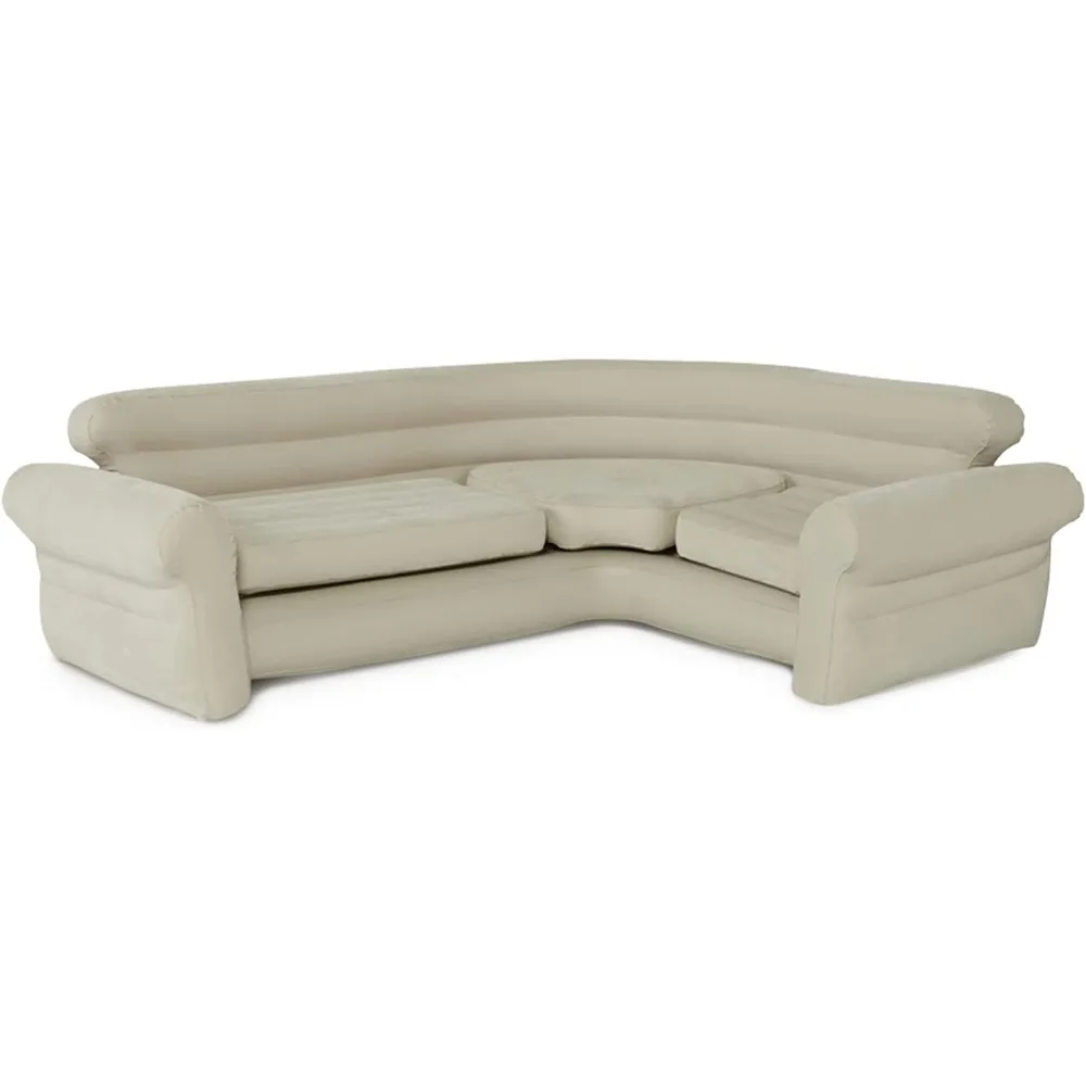 

68575EP Inflatable Corner Sofa: L-Shaped – Indoor Use – 2-in-1 Valve 880lb Weight Capacity 101” x 80” x 30”