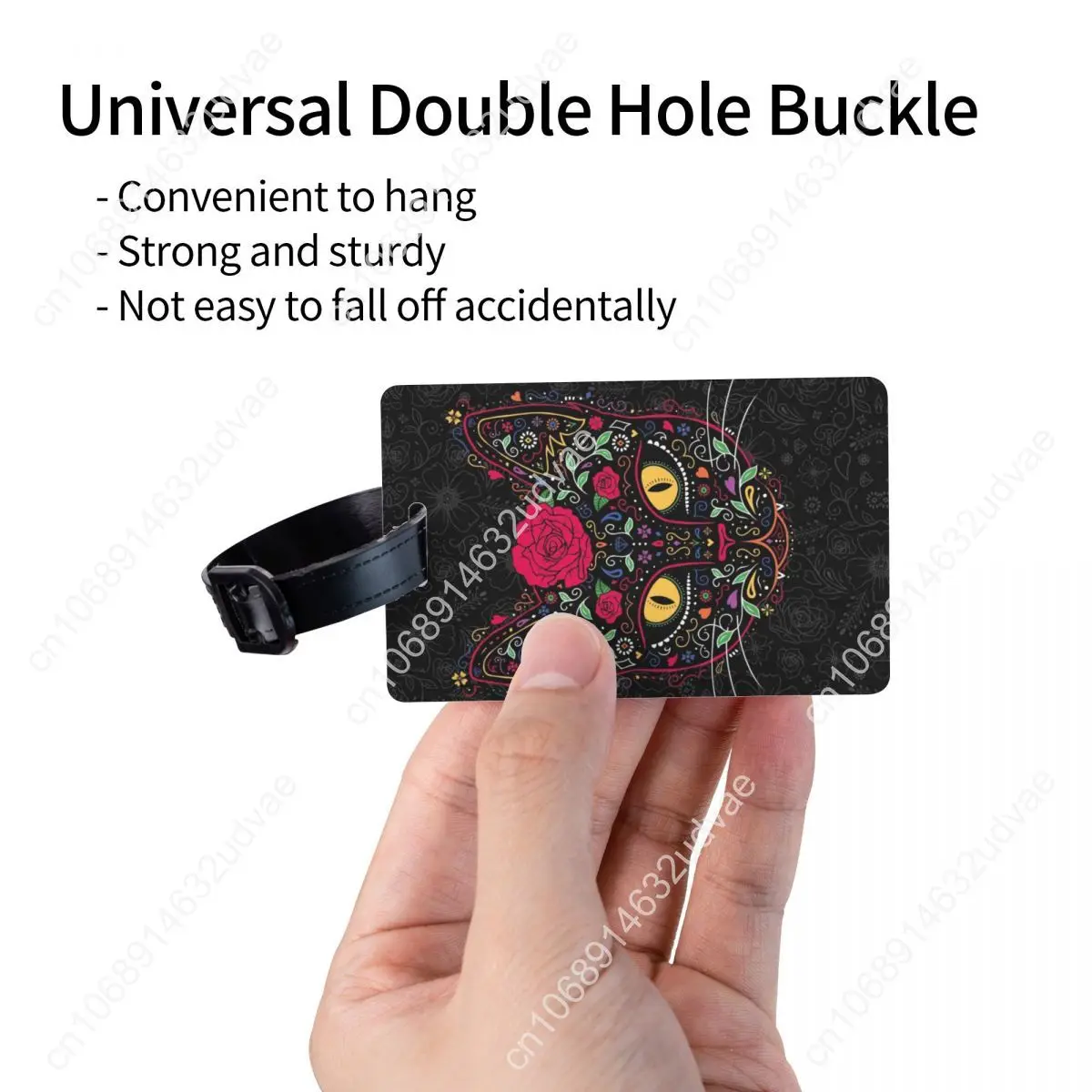 Рисунок 3 - Багажная бирка на день мертвых с котенком