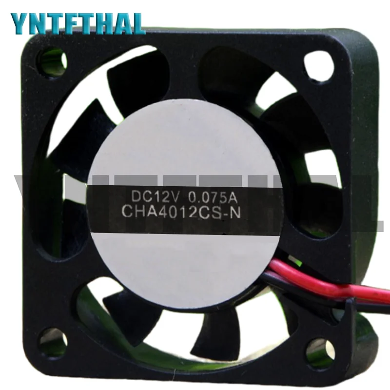 New Cooler For  CHA4012CS-N 4010 DC12V 0.075A 4CM  Cooling Fan 2-Pin