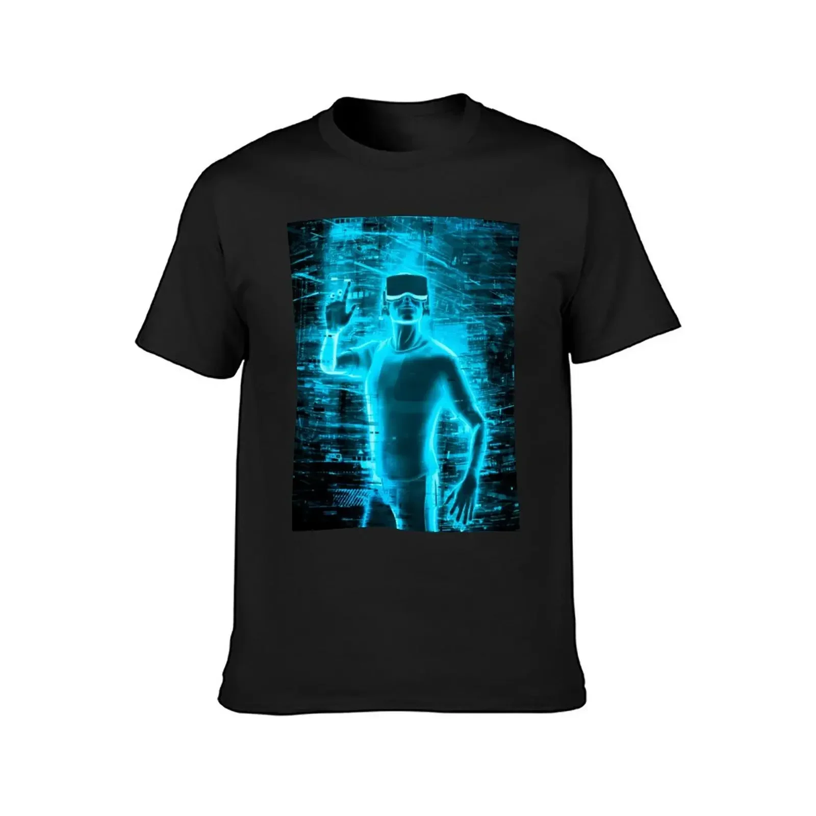 Virtual Reality User T-Shirt hippie clothes plus sizes mens big and tall t shirts