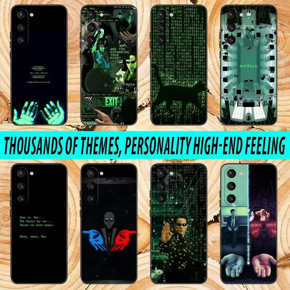 

The M-Matrix Movie Phone Case For Samsung Galaxy A 91,80,73,72,71,53,52,51,22,5G Soft Black Cover