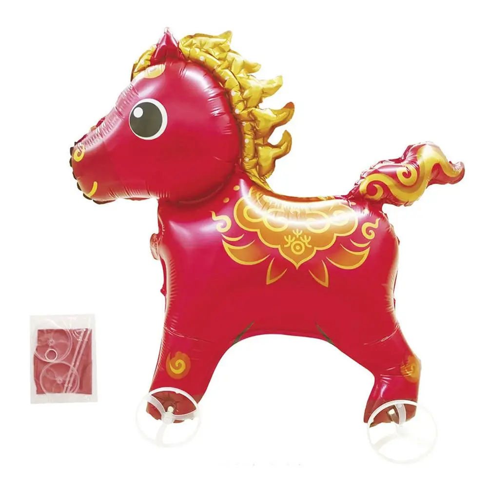 Cartoon dierenfolie ballonnen gele eend staande loopballon met wiel voor kinderfeestjes bruiloft decoratie cadeaus